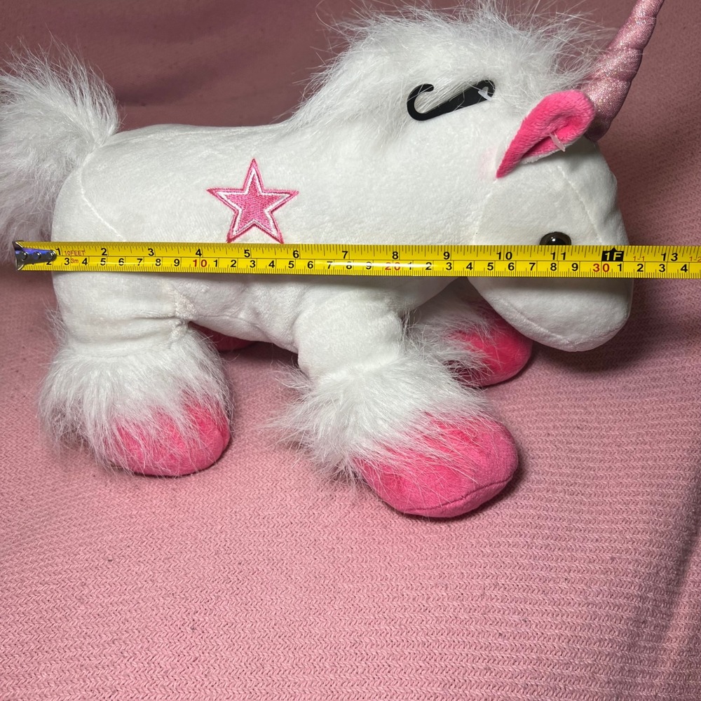 Dallas Cowboys NFL Unicorn Plush White Pink Star Logo Stuffed Animal Toy 13" - Picture 5 of 5